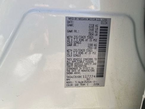 Used 2024 Nissan Murano SV w/ SV Midnight Edition Package image 26