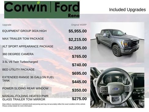 Used 2023 Ford F150 XLT w/ Equipment Group 302A High AWD/4WD image 3