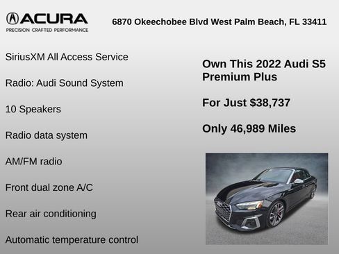 Used 2022 Audi S5 Premium Plus w/ Premium Plus Package image 33
