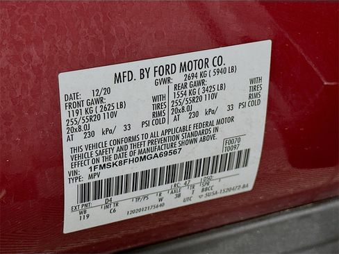 Used 2021 Ford Explorer Limited w/ Equipment Group 301A image 34