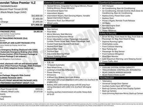 Used 2021 Chevrolet Tahoe Premier w/ Premium Package image 4