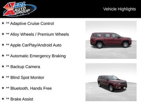 New 2024 Jeep Wagoneer 4WD w/ Convenience Group I image 2