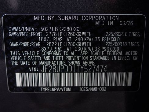 New 2026 Subaru Outback Limited AWD/4WD image 48