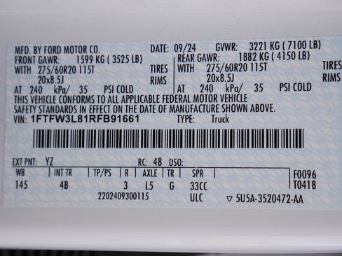 Used 2024 Ford F150 XLT w/ Equipment Group 303A High AWD/4WD image 77