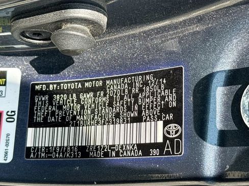 Used 2015 Toyota Corolla LE w/ Body Protection Package #1 FWD image 14