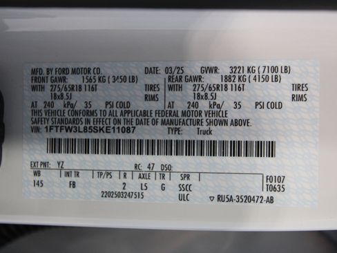 New 2025 Ford F150 XLT w/ Equipment Group 302A MID image 40