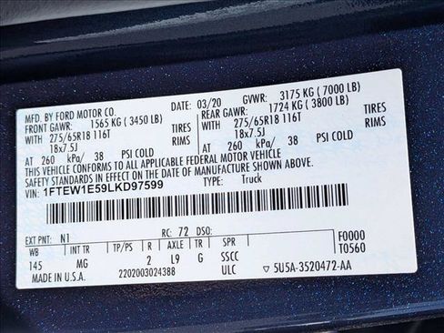 Used 2020 Ford F150 XLT w/ Equipment Group 302A Luxury AWD/4WD image 23