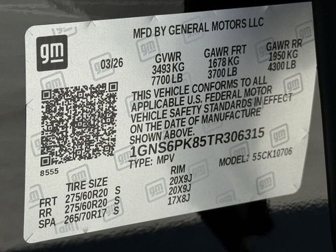 New 2026 Chevrolet Tahoe Z71 w/ Z71 Off-Road Package image 23