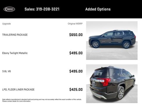 Certified 2023 GMC Acadia SLT w/ Trailering Package AWD/4WD image 2