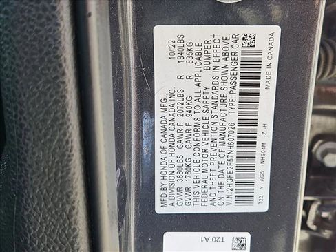 Used 2022 Honda Civic Sport image 23