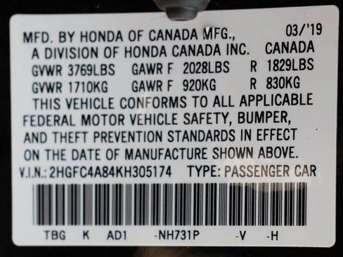 Used 2019 Honda Civic Sport image 16