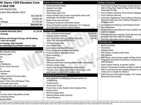 Used 2022 GMC Sierra 1500 Elevation w/ Max Trailering Package AWD/4WD image 2