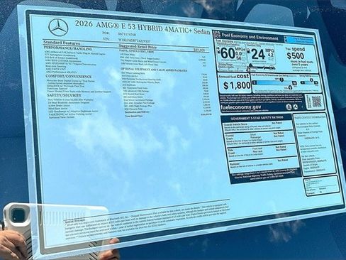 New 2026 Mercedes-Benz E 53 AMG e 4MATIC Sedan image 17