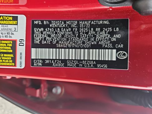 Used 2022 Lexus ES 350 F Sport image 37