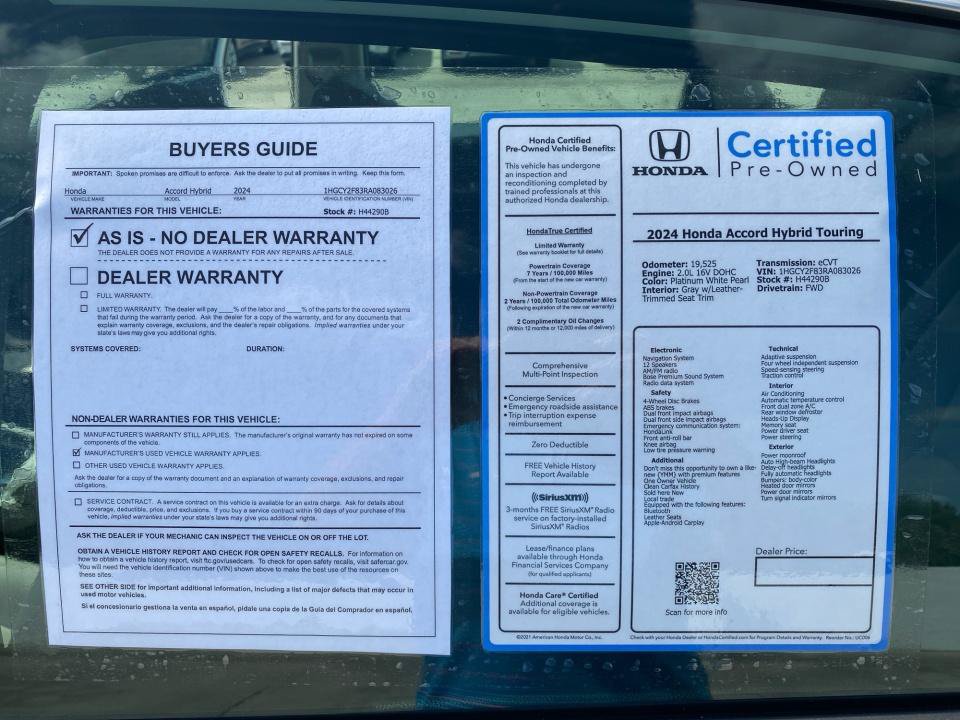 Certified 2024 Honda Accord Touring image 37