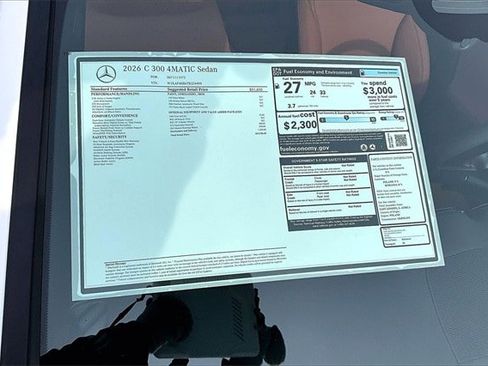 New 2026 Mercedes-Benz C 300 4MATIC Sedan image 16