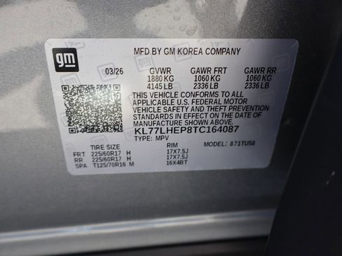 New 2026 Chevrolet Trax LT w/ Sunroof Package FWD image 45
