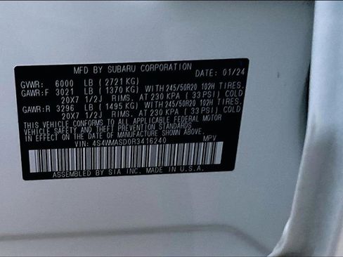 Certified 2024 Subaru Ascent Limited image 38