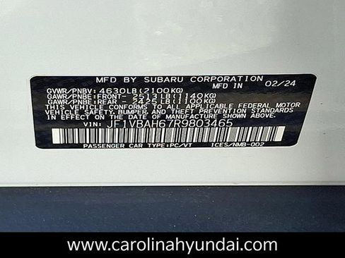 Used 2024 Subaru WRX Premium w/ Popular Package #1A image 24