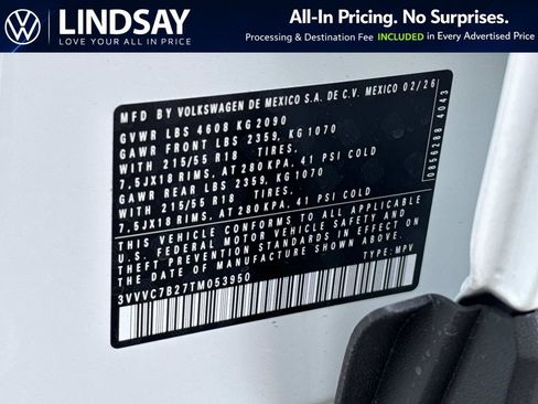 New 2026 Volkswagen Taos SE AWD/4WD image 22