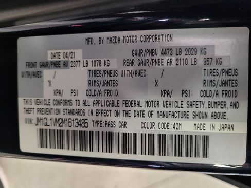 Used 2021 MAZDA MAZDA6 Touring image 33