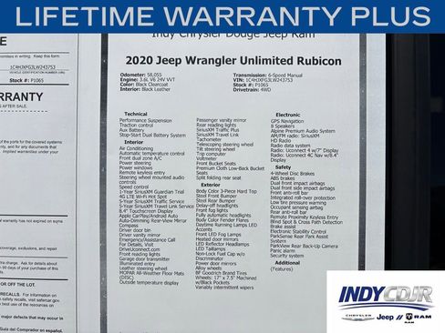 Used 2020 Jeep Wrangler Unlimited Rubicon AWD/4WD image 16