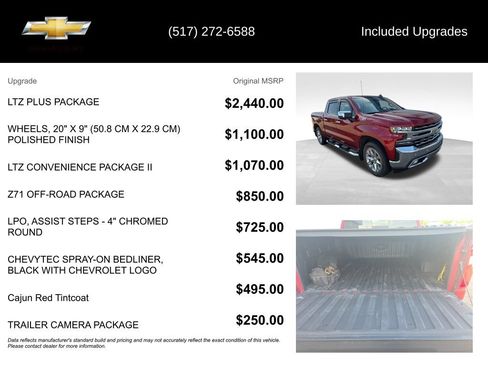 Used 2019 Chevrolet Silverado 1500 LTZ w/ LTZ Plus Package AWD/4WD image 5