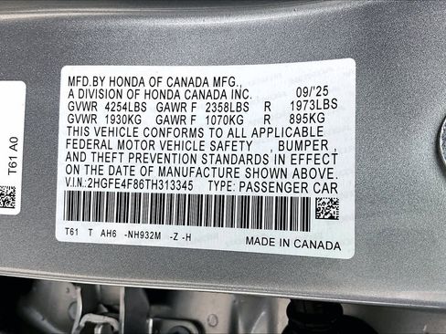 Used 2026 Honda Civic Sport image 33