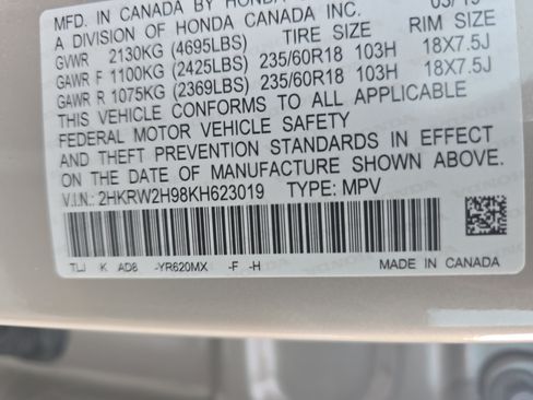 Used 2019 Honda CR-V Touring image 37