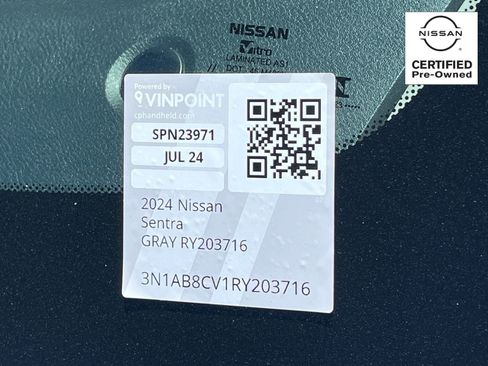 Certified 2024 Nissan Sentra SV w/ All-Weather Package FWD image 30