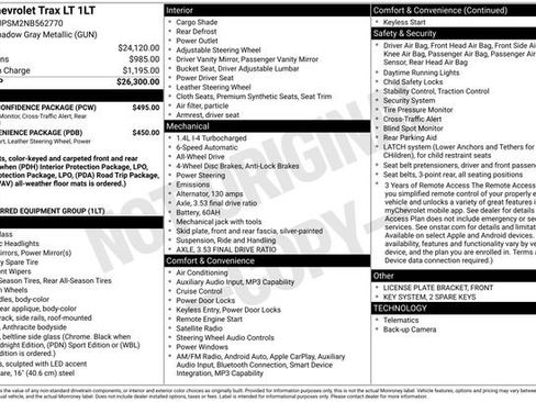 Certified 2022 Chevrolet Trax LT w/ Driver Confidence Package AWD/4WD image 29