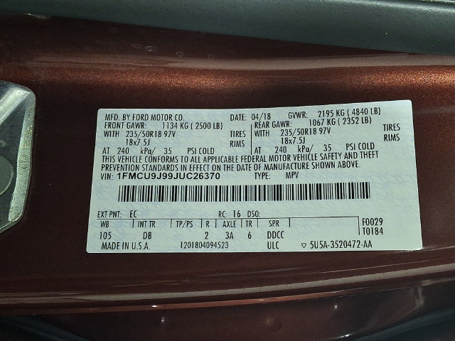Used 2018 Ford Escape Titanium AWD/4WD image 28