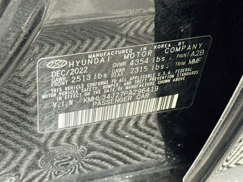 Used 2023 Hyundai Sonata Limited w/ Cargo Package FWD image 70