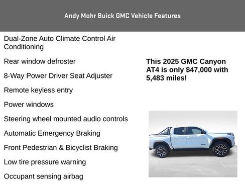 Used 2025 GMC Canyon AT4 w/ Nightfall Edition AWD/4WD image 8