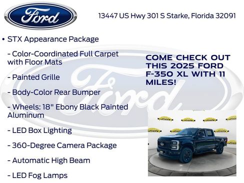 New 2025 Ford F350 XL w/ STX Appearance Package image 15