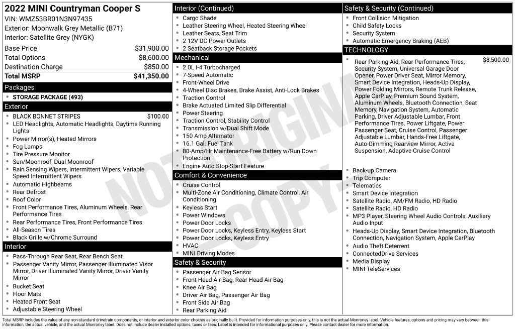 Used 2022 MINI Cooper Countryman S FWD image 9