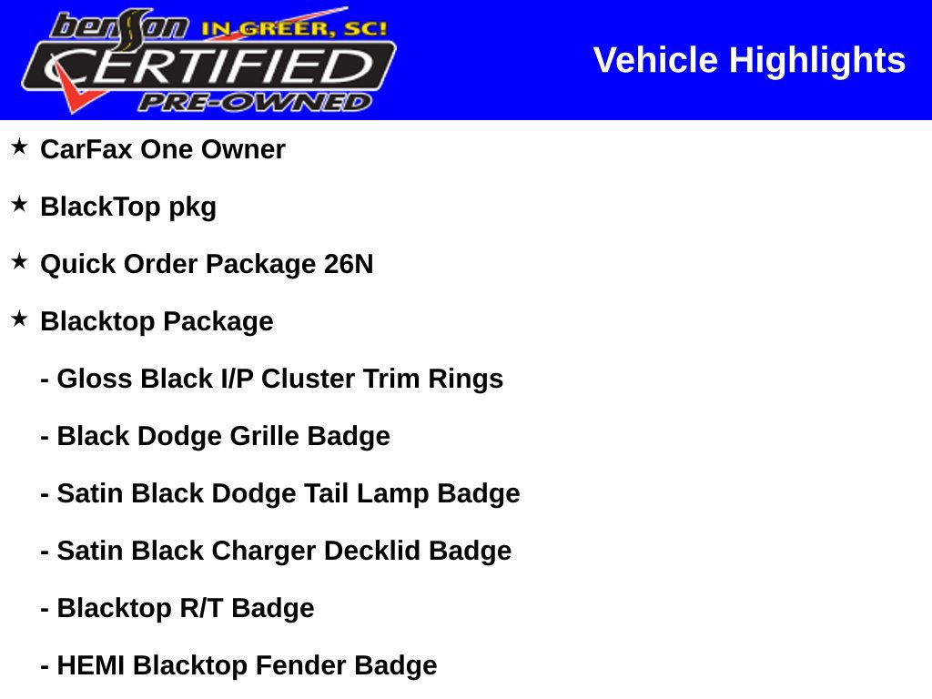Certified 2022 Dodge Charger R/T w/ Blacktop Package RWD image 2
