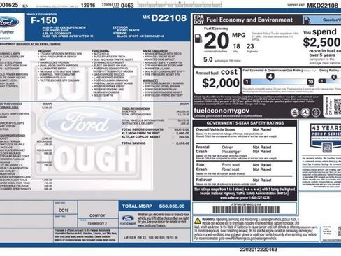 Certified 2021 Ford F150 XLT w/ Equipment Group 302A High AWD/4WD image 2