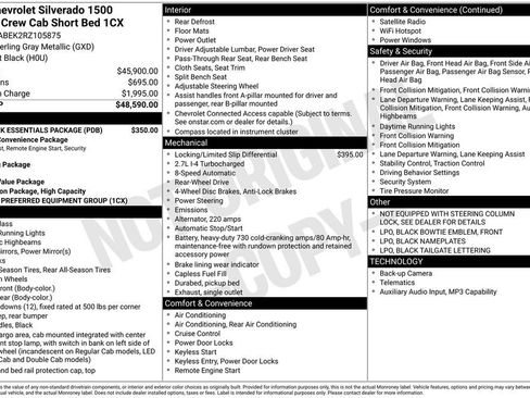 Used 2024 Chevrolet Silverado 1500 Custom w/ LPO, Dark Essentials Package RWD image 10