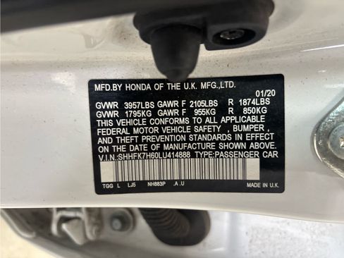 Used 2020 Honda Civic EX image 34