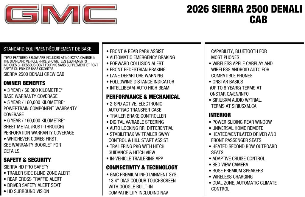 Used 2026 GMC Sierra 2500 Denali w/ Denali Reserve Package AWD/4WD image 3