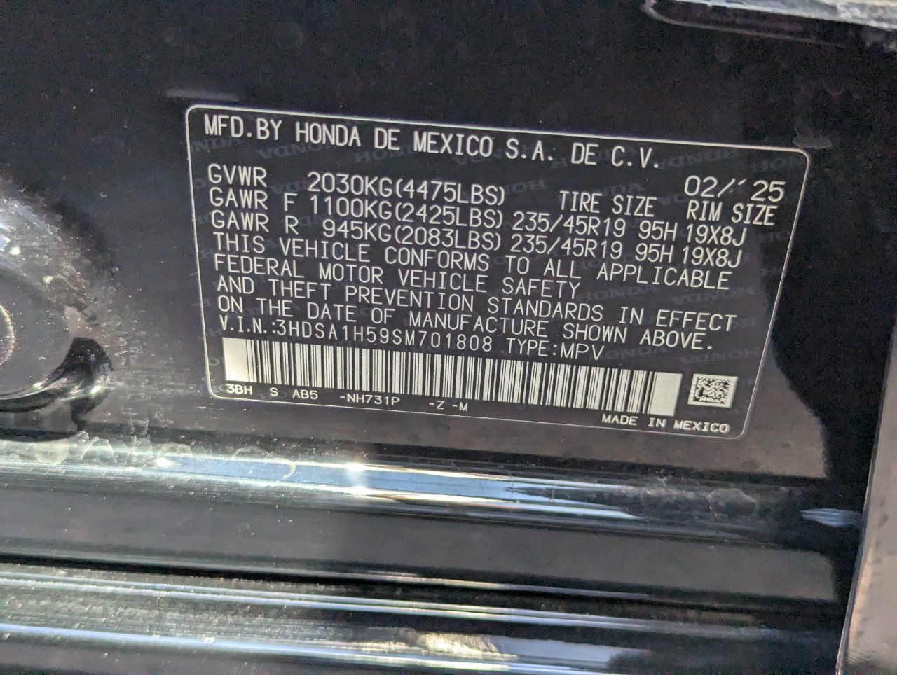 Certified 2025 Acura ADX A-Spec FWD image 44