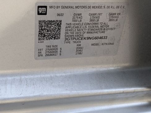 Used 2022 GMC Sierra 1500 Elevation w/ LPO, Elevation Black Package image 35