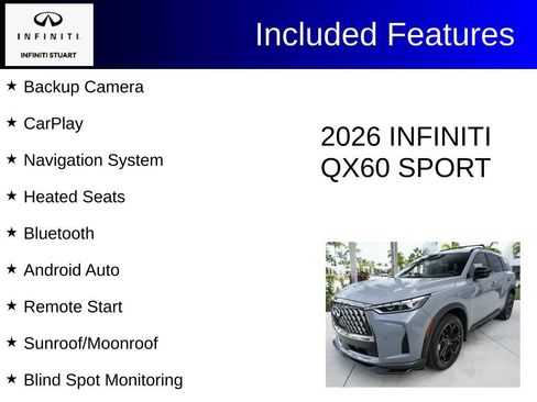 Certified 2026 INFINITI QX60 Sport w/ Dark Cargo Package AWD/4WD image 3