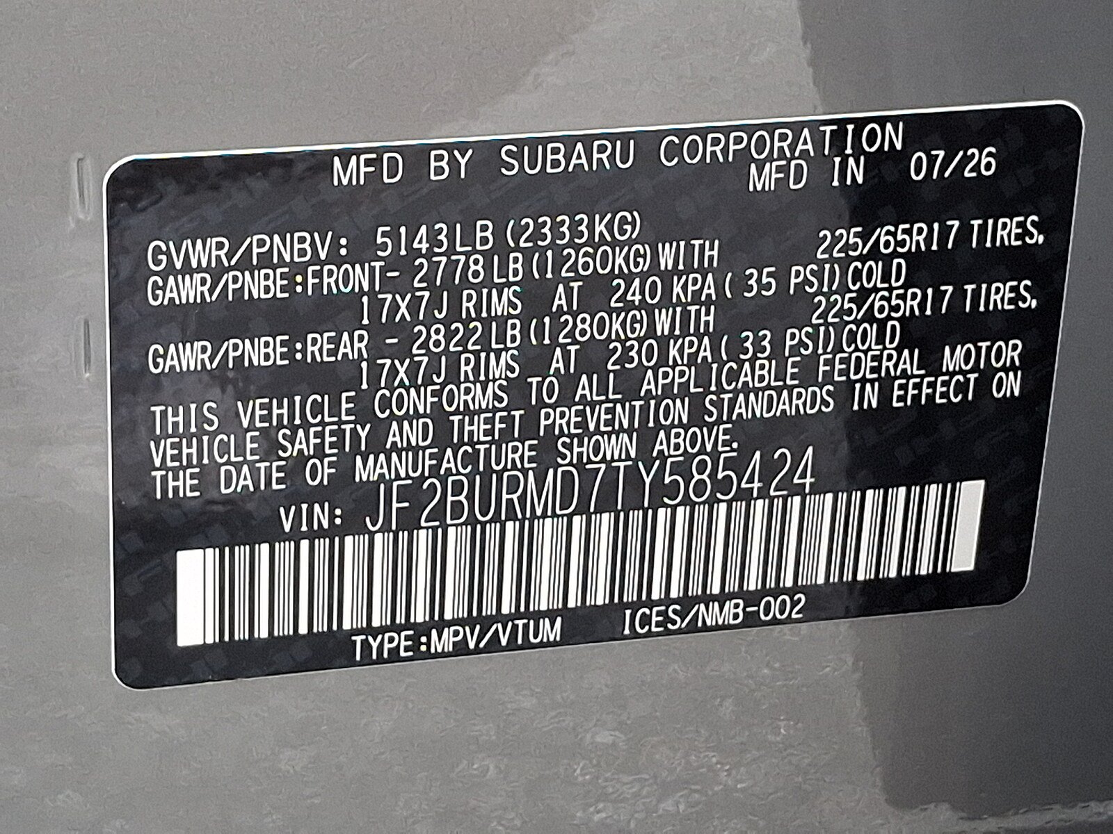 New 2026 Subaru Outback Wilderness AWD/4WD image 18