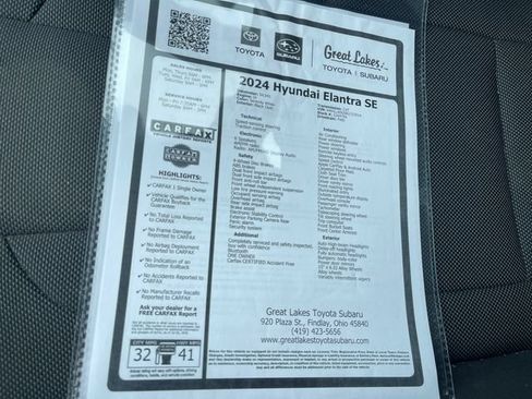 Used 2024 Hyundai Elantra SE FWD image 27