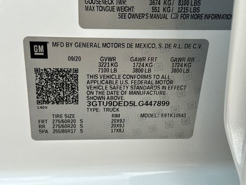 Certified 2020 GMC Sierra 1500 SLT w/ SLT Premium Plus Package image 47