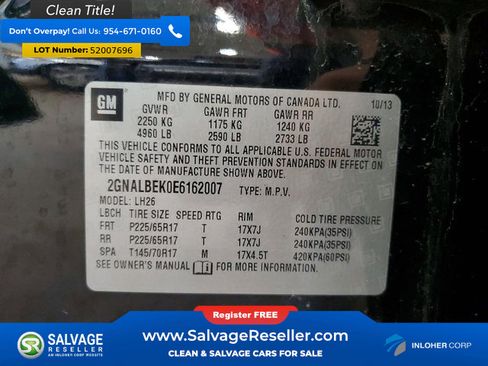 Used 2014 Chevrolet Equinox LT w/ Driver Convenience Package FWD image 17