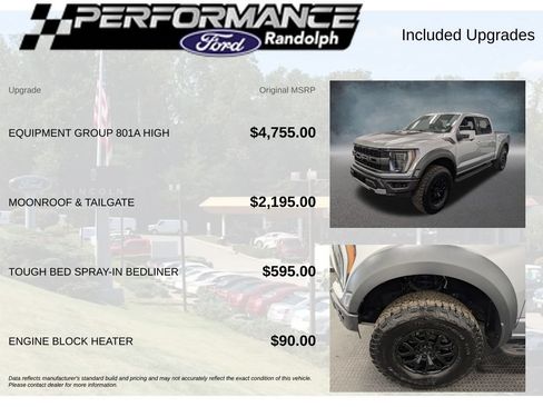 Used 2022 Ford F150 Raptor w/ Equipment Group 801A High AWD/4WD image 6
