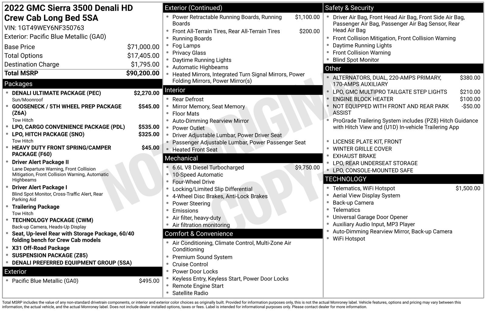 Used 2022 GMC Sierra 3500 Denali w/ Denali Ultimate Package AWD/4WD image 16